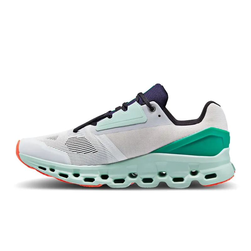 On Cloudstratus Road Running Shoes - Undyed-White Creek-3